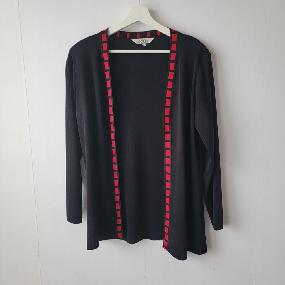 howard‎ wolf escape black long sleeve cardigan S